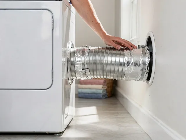 Professional dryer vent hose installation by Wethersfield Dryer Vent Cleaning in Wethersfield