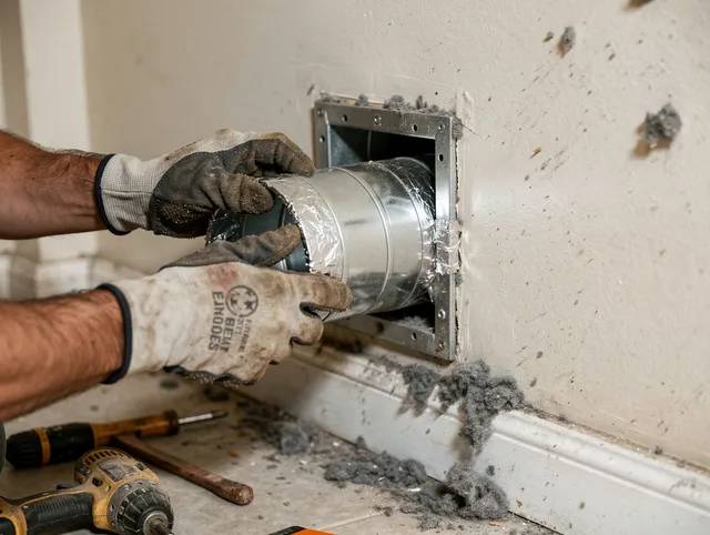 Professional dryer vent repair and installation by Wethersfield Dryer Vent Cleaning in Wethersfield