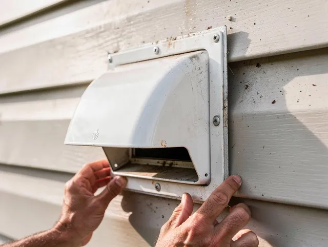 Wethersfield Dryer Vent Cleaning technician delivering thorough residential dryer vent cleaning service in Wethersfield